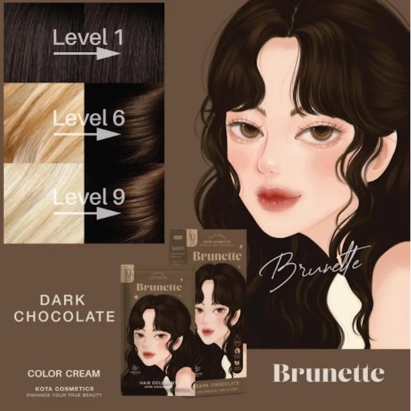 Kota Cosmetics Hair Color Brunette Dark Chocolate